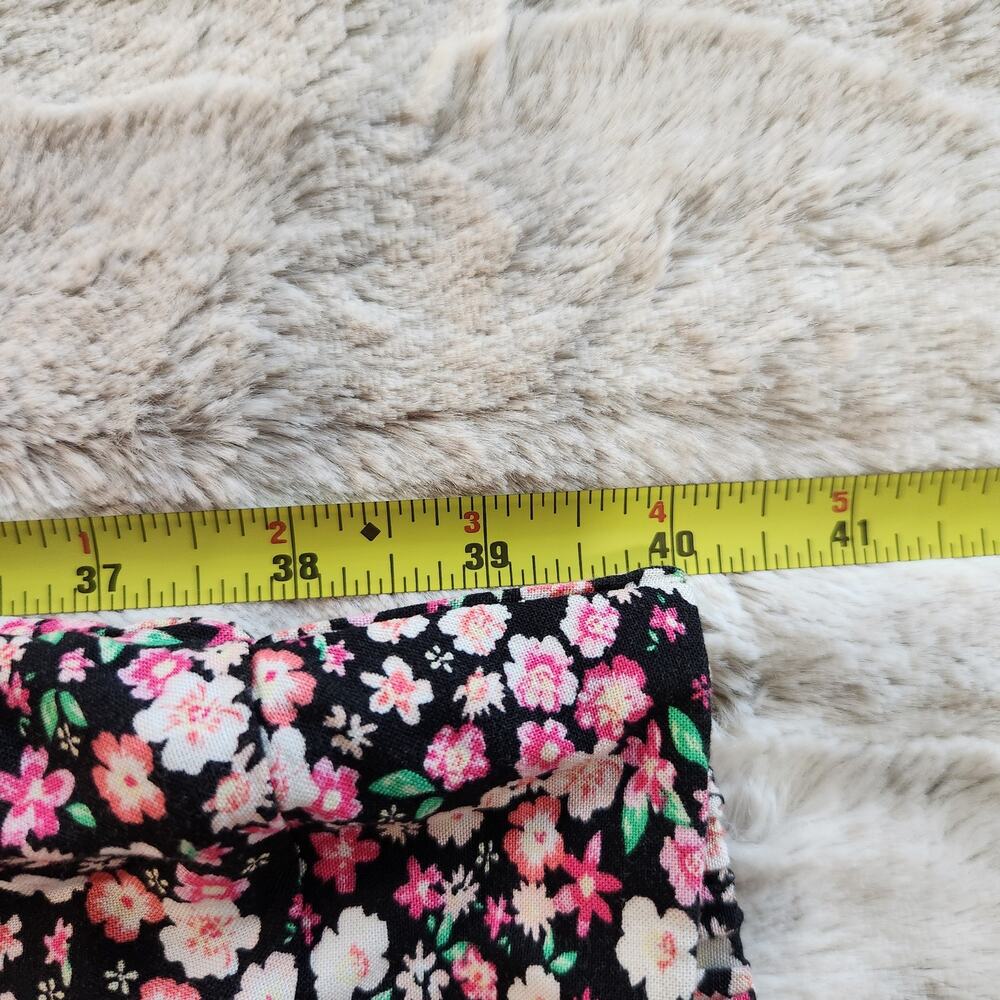 NWT No Boundaries Floral Rayon Maxi Skirt with Slit, Size M - Picture 7 of 8